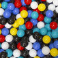 Selonis Rotaļu manēža ar grozu un 900 bumbiņām: melna/balta/zila/sarkana/dzeltena/tirkīza cena un informācija | Rotaļlietas zīdaiņiem | 220.lv
