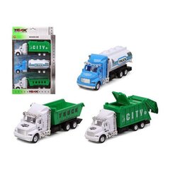 Bigbuy Fun automašīnu komplekts City Truck 119282 (3 gb.) cena un informācija | Rotaļlietas zēniem | 220.lv