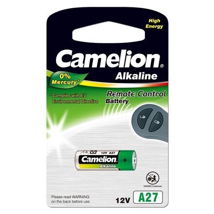 Camelion baterija Plus Alkaline, 12 V, A27, 1 gab. cena un informācija | Baterijas | 220.lv