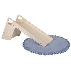KiddyMoon rotaļu paklājs Ø 90 cm bērniem, izgatavots no putuplasta Montessori Soft Kids Mat Baby Play Mat Crawling Mat Foam Mat Toy Carpet, ražots ES, ledus zils cena un informācija | Attīstošie paklājiņi | 220.lv