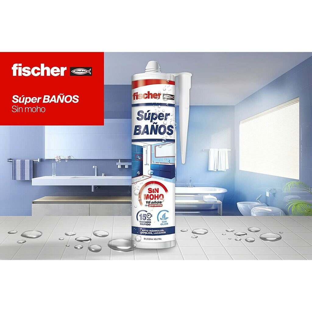 Silikons Fischer 280 ml cena un informācija | Izolācijas materiāli | 220.lv