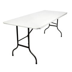 Складной стол 180X75cm PICNIC WHITE цена и информация | Столы для сада | 220.lv