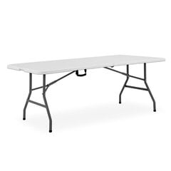 Складной стол 244X75cm PICNIC WHITE цена и информация | Столы для сада | 220.lv