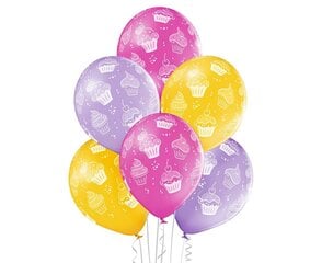12"/ 30cm Balonu komplekts 6 gab "Cupcakes" 1491 cena un informācija | Baloni | 220.lv