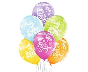 Набор воздушных шаров 6 шт. 12"/ 30 см, Happy Birthday Boy, 1521 цена и информация | Шары | 220.lv