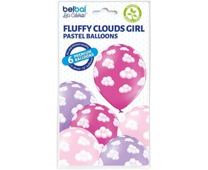 12"/ 30cm 6 balonu komplekts "Fluffy Clouds Girl" 1736 cena un informācija | Baloni | 220.lv