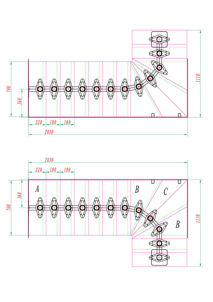 Moduļu kāpnes BOSTON DOLLE Antracite 1/4 pagrieziena.       Komplektā augstums: 247-325 cm цена и информация | Kāpnes | 220.lv