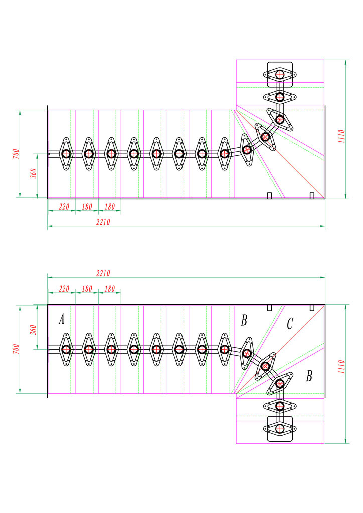 Moduļu kāpnes BOSTON DOLLE Antracite 1/4 pagrieziena.       Komplektā augstums: 266-350 cm цена и информация | Kāpnes | 220.lv