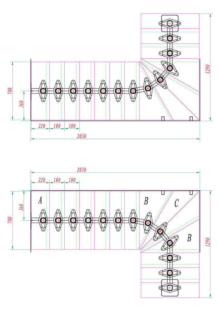 Moduļu kāpnes BOSTON DOLLE Baltā 1/4 pagrieziena. Komplektā augstums: 266-350 cm цена и информация | Kāpnes | 220.lv