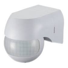 Kustības sensors 180º balts IP44 cena un informācija | Iebūvējamās lampas, LED paneļi | 220.lv