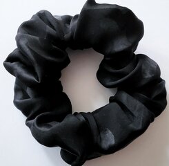 Шелковая повязка для волос, черная с узором  цена и информация | Набор аксессуаров для волос | 220.lv