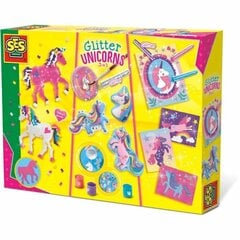 Образовательный набор SES Creative Glitter unicorns 3 in 1 цена и информация | Развивающие игрушки | 220.lv