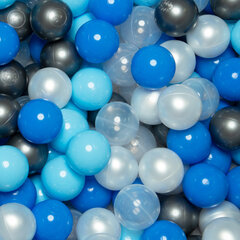 Бассейн с шариками KiddyMoon 90x30 см, 300 шаров, синий цена и информация | Игрушки для малышей | 220.lv