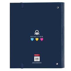 Benetton Gredzenveida stiprinājums Benetton Love Tumši Zils (27 x 32 x 3.5 cm) цена и информация | Канцелярия | 220.lv