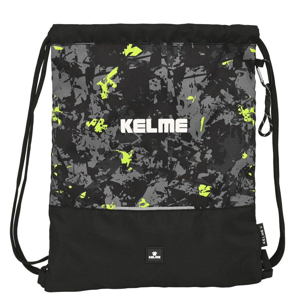 Mugursoma ar lencēm Kelme Jungle Melns Pelēks Kaļķi (35 x 40 x 1 cm) cena un informācija | Skolas somas | 220.lv