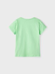 Name It bērnu t-krekls 13214905*01, gaiši zaļš 5715371870040 cena un informācija | Krekli, bodiji, blūzes meitenēm | 220.lv