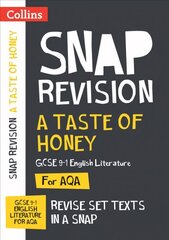 Taste of Honey AQA GCSE 9-1 English Literature Text Guide: Ideal for Home Learning, 2023 and 2024 Exams цена и информация | Книги для подростков и молодежи | 220.lv