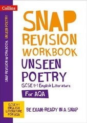 AQA Unseen Poetry Anthology Workbook: Ideal for Home Learning, 2022 and 2023 Exams cena un informācija | Grāmatas pusaudžiem un jauniešiem | 220.lv