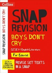 Boys Don't Cry Edexcel GCSE 9-1 English Literature Text Guide: Ideal for Home Learning, 2022 and 2023 Exams цена и информация | Книги для подростков и молодежи | 220.lv