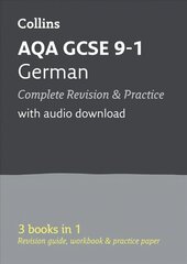 AQA GCSE 9-1 German All-in-One Complete Revision and Practice: Ideal for Home Learning, 2022 and 2023 Exams edition, AQA GCSE 9-1 German All-in-One Complete Revision and Practice: For Mocks and 2021 Exams цена и информация | Книги для подростков и молодежи | 220.lv