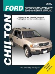 Ford Explorer & Mercury Mountainer 02-10 (Chilton): 02-10 цена и информация | Путеводители, путешествия | 220.lv