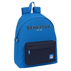 Школьный рюкзак Benetton Deep water Синий (33 x 42 x 15 cm) цена и информация | Школьные рюкзаки, спортивные сумки | 220.lv