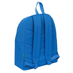 Skolas soma Benetton Deep water Zils (33 x 42 x 15 cm) cena un informācija | Skolas somas | 220.lv