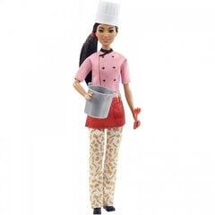 Mattel - Mattel Barbie šefpavārs brunete ar krāsainu šefpavāra topiņu cena un informācija | Rotaļlietas meitenēm | 220.lv