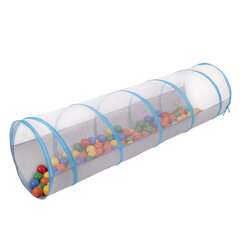 Складной туннель со 400 шариками Selonis, серо-синий: желтый/зеленый/синий/красный/оранжевый цена и информация | Игрушки для малышей | 220.lv