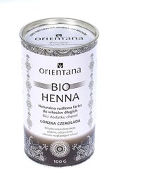 Matu krāsa Orientana Bio Henna Bitter Chocolate, 100 g cena un informācija | Matu krāsas | 220.lv