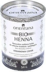 Matu krāsa Orientana Bio Henna Ebony Black, 50 g cena un informācija | Matu krāsas | 220.lv