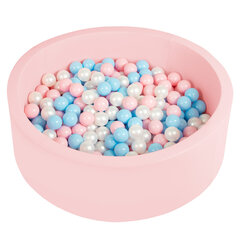 Мягкий круглый бассейн Selonis Toddler Foam, 90x30 см/без мячей, розовый: голубой/розовый/перламутровый цена и информация | Игрушки для малышей | 220.lv