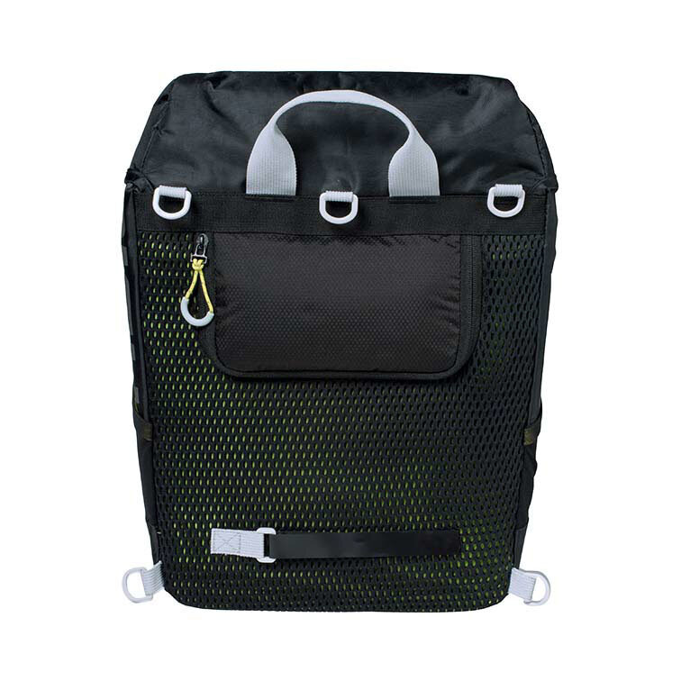 Mugursoma, stiprinājums ar āķi, ūdensizturīgs poliesters Basil Miles Daypack 14L Single Pannier (BAS-17750), melns cena un informācija | Citi velo piederumi un aksesuāri | 220.lv