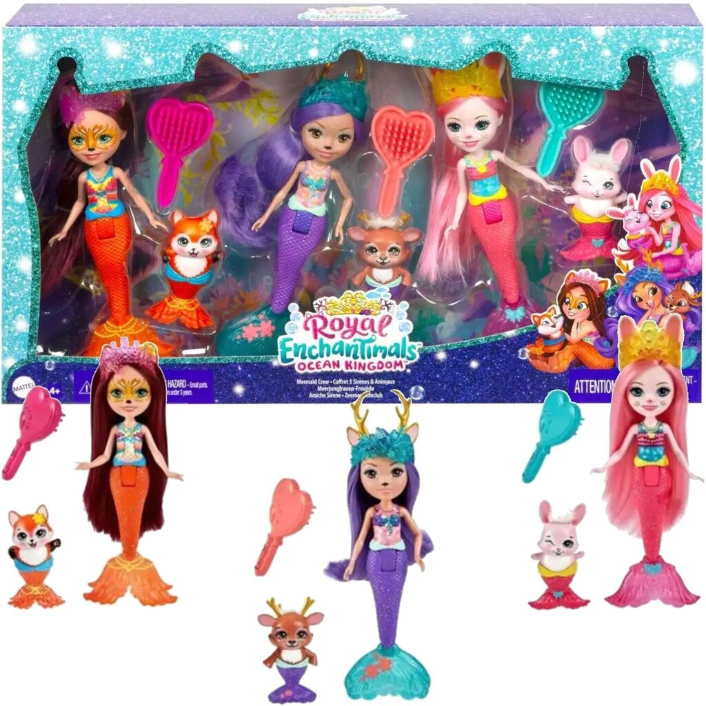 Mattel - Royal Enchantimals Ocean Kingdom lelles nāriņas цена и информация | Rotaļlietas meitenēm | 220.lv