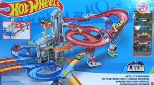 Mattel — Hot Wheels City Auto Lift Expressway kāpurķēžu komplekts cena un informācija | Rotaļlietas meitenēm | 220.lv