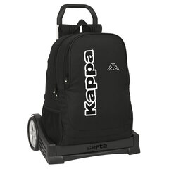 Школьный рюкзак с колесиками Kappa Black, чёрный (32 x 44 x 16 см) цена и информация | Школьные рюкзаки, спортивные сумки | 220.lv