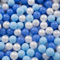 Квадратный манеж Selonis с 200 шариками, синий: жемчужный/серый/прозрачный/синий/мята цена и информация | Игрушки для малышей | 220.lv