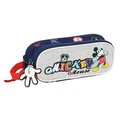 Divkāršs futrālis Mickey Mouse Clubhouse Only one Tumši Zils (21 x 8 x 6 cm) cena un informācija | Penāļi | 220.lv