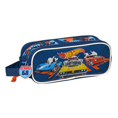 Divkāršs futrālis Hot Wheels Speed club Oranžs Tumši Zils (21 x 8 x 6 cm) cena un informācija | Penāļi | 220.lv