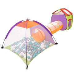 Игровой набор с туннелем Selonis 3в1 со 100 шариками для детей, разноцветный: белый/оранжевый/синий/бирюзовый цена и информация | Игрушки для малышей | 220.lv