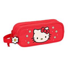 Двойной пенал Hello Kitty Spring, красный, 21 x 8 x 6 см цена и информация | Пеналы | 220.lv