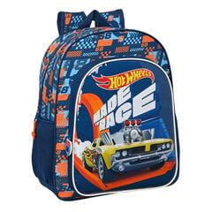 Skolas soma Hot Wheels Speed club Oranžs Tumši Zils (32 x 38 x 12 cm) cena un informācija | Skolas somas | 220.lv