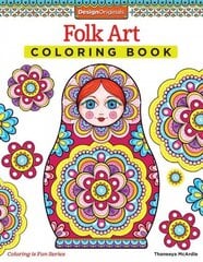 Folk Art Coloring Book цена и информация | Книги о питании и здоровом образе жизни | 220.lv