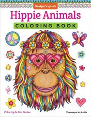 Hippie Animals Coloring Book цена и информация | Книги о питании и здоровом образе жизни | 220.lv