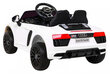Elektromobilis "Audi R8", balts cena un informācija | Bērnu elektroauto | 220.lv
