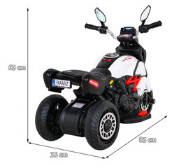 Elektriskais motocikls "Fast Tourist", balts cena un informācija | Bērnu elektroauto | 220.lv