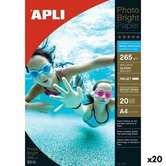 Spīdīgs Phouz papīrs Apli Photobright Inkjet A4 20 Loksnes цена и информация | Канцелярия | 220.lv