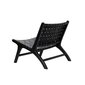 Krēsls DKD Home Decor Tīkkoks Melns Āda (65 x 79 x 70 cm) cena un informācija | Dārza mēbeļu komplekti | 220.lv