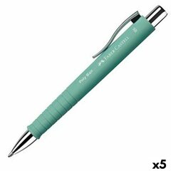 Pildspalva Faber-Castell Poly Ball XB Zils Zaļš Чаша 5 gb. cena un informācija | Kancelejas preces | 220.lv