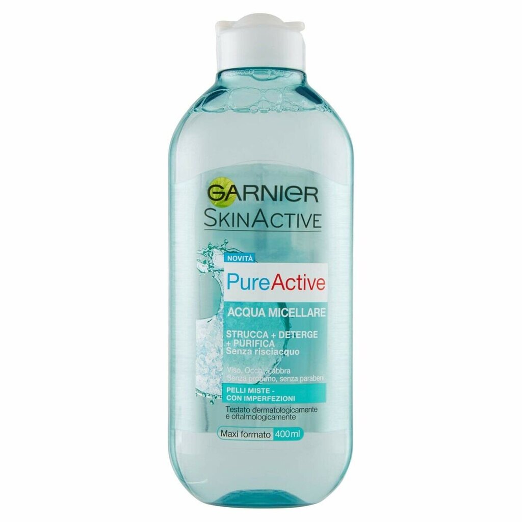 Micellārs ūdens Garnier Pure Active (400 ml) cena un informācija | Sejas ādas kopšana | 220.lv